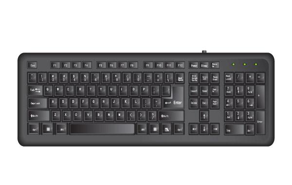 Vector Black Keyboard